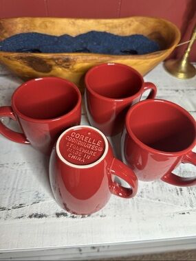 Corelle Stoneware Coffee Mugs - Set of 4